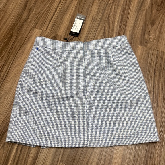 NWT Nasty Gal Women sz 6 Wool Blend Check Tailored Mini Skirt - Picture 10 of 10